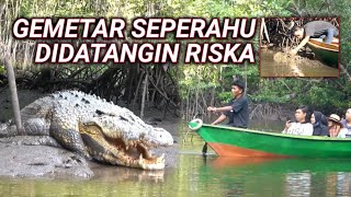 BUAYA RISKA BANGUN DARI SARANGSEPERAHU GEMETAR DIDATANGIN RISKA [upl. by Corinne]