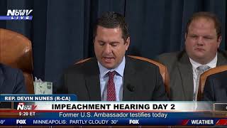 TRUMP IMPEACHMENT DAY 2 Devin Nunes Opening Statement [upl. by Duahsar]