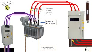 Conexión Transformador trifásico estrella delta Media Tensión⚡ [upl. by Yhtrod884]