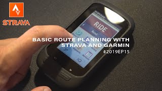 BASIC ROUTE PLANNING WITH STRAVA AND GARMIN [upl. by Sedgewinn55]