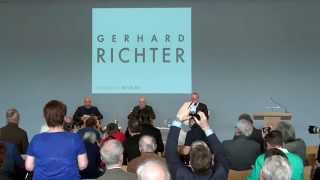 Medienkonferenz in der Fondation Beyeler Gerhard Richter  Sam Keller und Hans Ulrich Obrist [upl. by Baler]