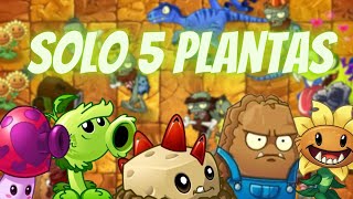 PVZ 2 PERO con SOLO 5 PLANTAS  Parte 8  Pantano del Jurásico [upl. by Martha]