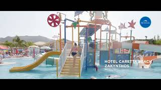 ZAKYNTHOS  Hotel Caretta Beach Resort amp Waterpark  GRECOS [upl. by Zelten975]