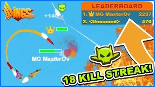 2K SCORE I AM THE KING  WINGSIO High Score Top Player  Better Than Agario  Slitherio [upl. by Nylkcaj947]