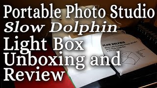 Portable Photo Studio quotSlow Dolphinquot Light Box Unboxing amp Review [upl. by Ahseal]