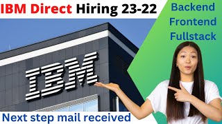 IBM Direct Hiring 2023 2022 [upl. by Sibyl]