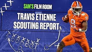 Film Room Travis Etienne RB Clemson Scouting Report  NFL Draft 2021 [upl. by Aes]