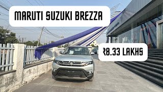 New Maruti Suzuki Brezza Base Model Lxi 2024  Detailed  ₹833 lakhs [upl. by Luckett524]