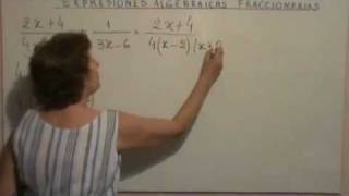 Expresiones Algebraicas Fraccionarias Sumamp4 [upl. by Lednek]