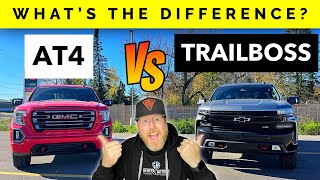 GMC Sierra AT4 vs Chevrolet Silverado TrailBoss [upl. by Colpin54]