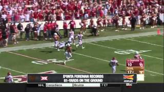 Big 12 TotPlays Week Six Nominee Texas DOnta Foreman [upl. by Calvin122]