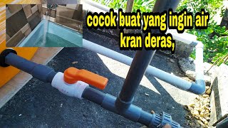 Tips agar air dari toren tandon mengalir deras ke kranOraAjiChanel [upl. by Salohci]