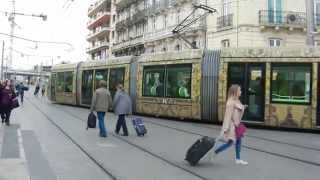 Tramway TaM Montpellier Gare SaintRoch Alstom Citadis [upl. by Anirbac41]