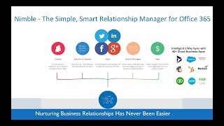 Nimble  The Simple Smart CRM for Office 365 amp G Suite [upl. by Nomi275]