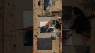 Watch Sterling Ruby work on a “TURBINE” painting [upl. by Prosper]