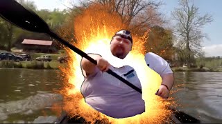 Fat guy singing Moana in a canoe blows up [upl. by Laemaj]