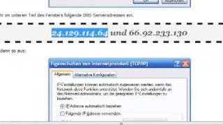 Tutorial DNS Einstellung ändern bei Vista [upl. by Keese]