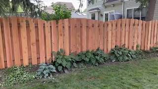 Cedarwood arch fence [upl. by Inahet]