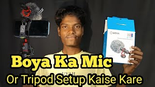 Boya Ka Mic Or Tripod Kaise Setup Kare  Vishwajeetvlogs [upl. by Peyton]