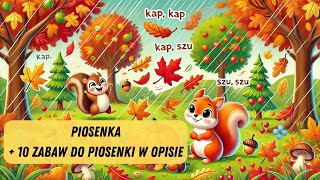 🍁Jesienna Piosenka quotHop Hop Jesień Tuquot  Jesienny Przedszkolny Hit 🎵🍂 [upl. by Gastineau]