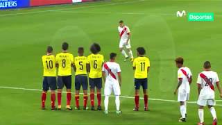 Perú 1  1 Colombia Revive el gol de Paolo que nos puso en el repechaje [upl. by Aicnerolf]