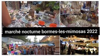 marché nocturne bormeslesmimosas 2022  beautiful village in france [upl. by Aynek]