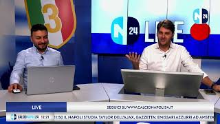 Caos arbitrale Conte a rischio deferimento scende in campo De Laurentiis 🔴 CN24 LIVE [upl. by Suravart590]