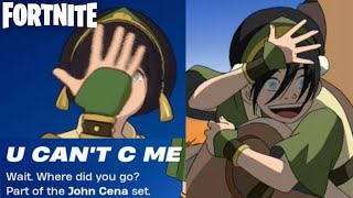 Toph Beifong COMBOS Fortnite x Avatar Elements Battle Royale [upl. by Onailimixam]