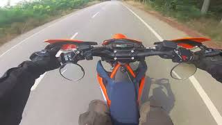 Ktm 690 smcr wheelie tekteker denemeleri [upl. by Yuma]