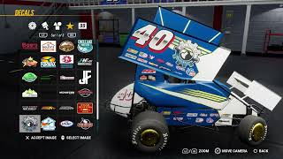 Micro Sprints feel weird World of Outlaws Dirt Racing 24 Career mode ep1 [upl. by Ybbil]