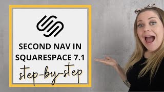 How to Create A Second Nav in Squarespace 71  Squarespace 71 Custom CSS Tutorial [upl. by Adaran711]