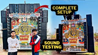 FINALLY SOUND TESTING IN HARIDWAR  RK DJ TUFAN [upl. by Ydarg267]