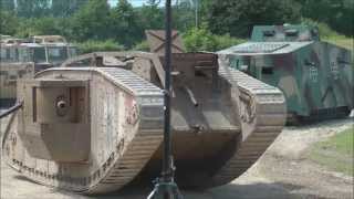 German and British WW1 tanks in action [upl. by Volding125]