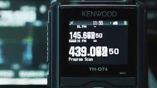 Kenwood THD74 Scanning 2 Bands simultaneously [upl. by Zelikow]