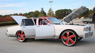 WhipAddict Joes Chevrolet Caprice Brougham on Amani Forged Vorenzo 26s Custom Car Audio [upl. by Ennaeus]