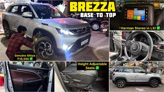 2024 Brezza Base to Top Modification With Price ✅ Brezza Base to Top Modified ✅ [upl. by Philemon]