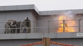 Urban breach training with explosives [upl. by Sutniuq]