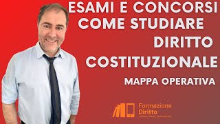 Come studiare diritto costituzionale Mappa operativa [upl. by Yam586]