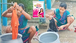 How to wash clothes by hand  Village Lifestyle Vlog [upl. by Anne-Marie566]