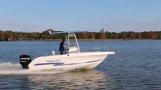 2001 Proline 19 Sport Center Console with TTop Cruising the Lake [upl. by Anuahsar]