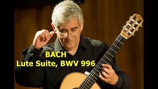 Allemande from Lute Suite BWV 996 J S Bach Edson Lopes [upl. by Enilamme]