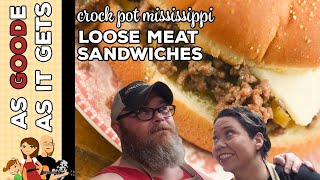 Crock Pot Mississippi Loose Meat Sandwiches Low Carb Options [upl. by Vashti]