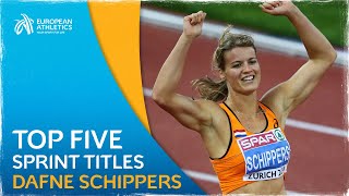 Sprinting SUPERSTAR  Top Five Dafne Schippers European Sprint Titles [upl. by Blalock199]