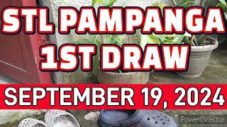 STL PAMPANGA RESULT TODAY 1ST DRAW SEPTEMBER 19 2024 11AM  THURSDAY [upl. by Misty]