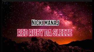 Nicki Minaj  RED RUBY Lyrics [upl. by Notsew]