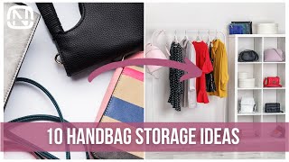 10 handbag storage ideas for small spaces  OrgaNatic [upl. by Pack]