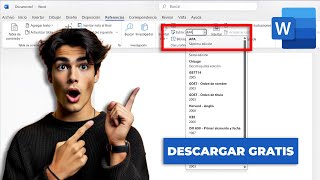 Descargar las Normas APA 7ma edición en Word GRATIS Citas y Referencias Automáticas [upl. by Anirad481]