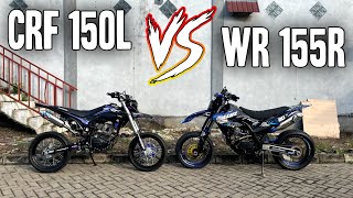 PILIH MANA SUPERMOTO CRF 150L VS SUPERMOTO WR 155R [upl. by Kwan]