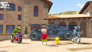 GTA 5  SHINCHAN MEETS PIKACHU WITH OGGY amp JACK FOR A NEW MISSION 18 [upl. by Bettina]