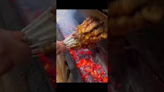 street food you cant missthe grilled lamb skewers in Xinjiang China food xinjiangcuisine [upl. by Haon198]